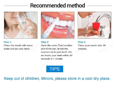 Picture of Lanthome teeth cleaning pen rotating oral care teeth whitening pen - White