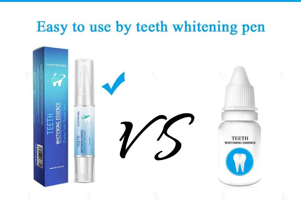 Picture of Lanthome teeth cleaning pen rotating oral care teeth whitening pen - White