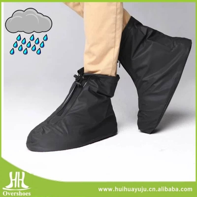 Picture of Waterproof Shoe Rain Cover Men Women High Quality Sandal Sneaker Raincoat Water Proof Outdoor Rain Coat Shoes - Black