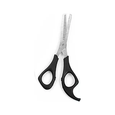 Picture of 4pcs Set Household Hairdressing Scissors Thinning Shears Hair Cutting Barber Scissors Flat Tooth Scissor Comb Hair Styling Tools - Black