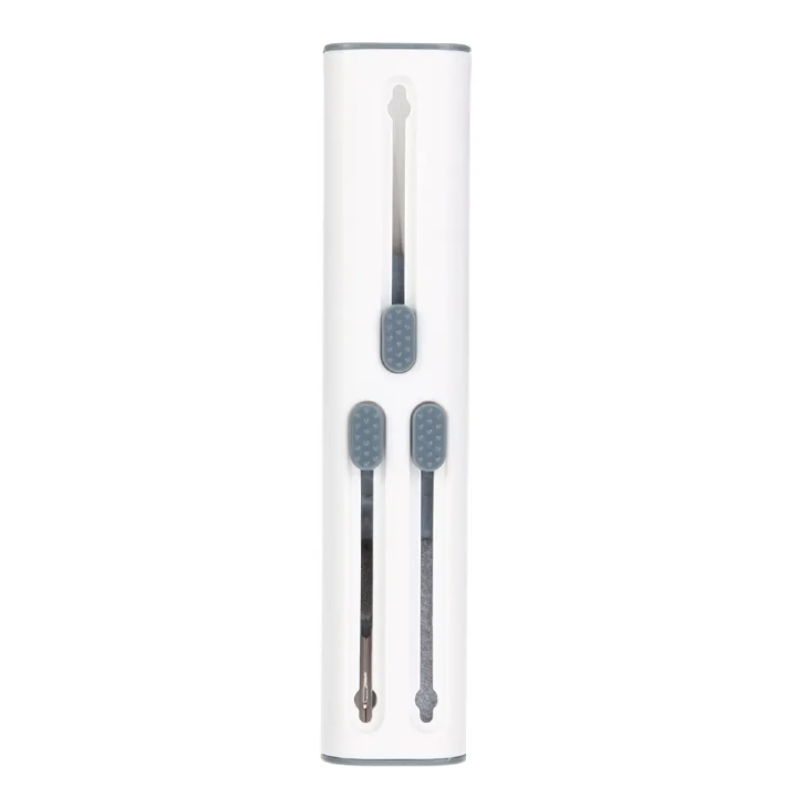 Picture of 4 in 1 Cleaner Kit Pen for Airpods Earbud ear phone mobile Cleaning Brush for Keyboard Earphones Computer Cleaning Too - Grey