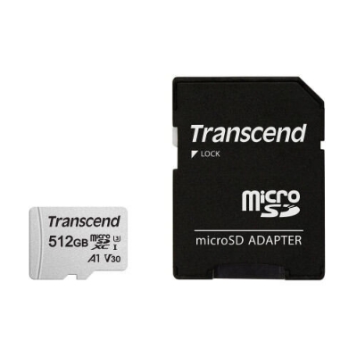 Picture of Transccend 512GB UHS-I MicroSD 300S Memory Card - 512GB