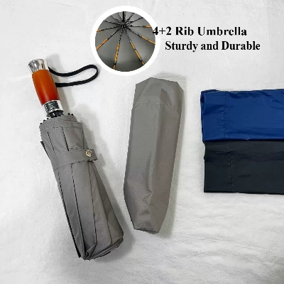 Picture of 12 Ribs High Quality  Umbrella Man and women Luxury 12Ribs Umbrella for Car Business Big Umbrella Sun Rain Women Parasol Windproof Folding Umbrella - One size