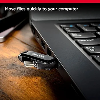 Picture of Pendrive OTG USB 3.1 Type-C 64GB USB Flash Drive   up to 150MB/s Pendrive Pen Drive for cellphone tablet PC (32GB, 128GB, 64GB) Available  SDDDC3 - Black