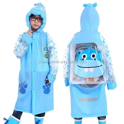 Picture of Waterproof Cartoon Animal Raincoat For Children (Boys And Girls)