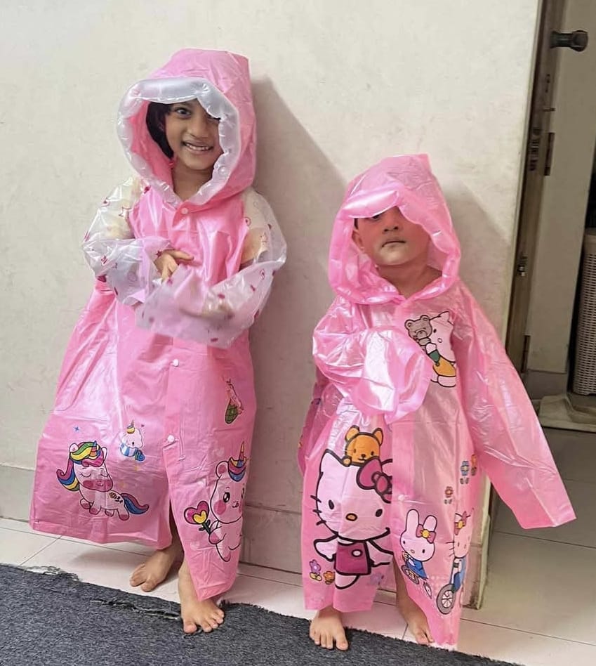 Picture of Waterproof Cartoon Animal Raincoat For Children (Boys And Girls)
