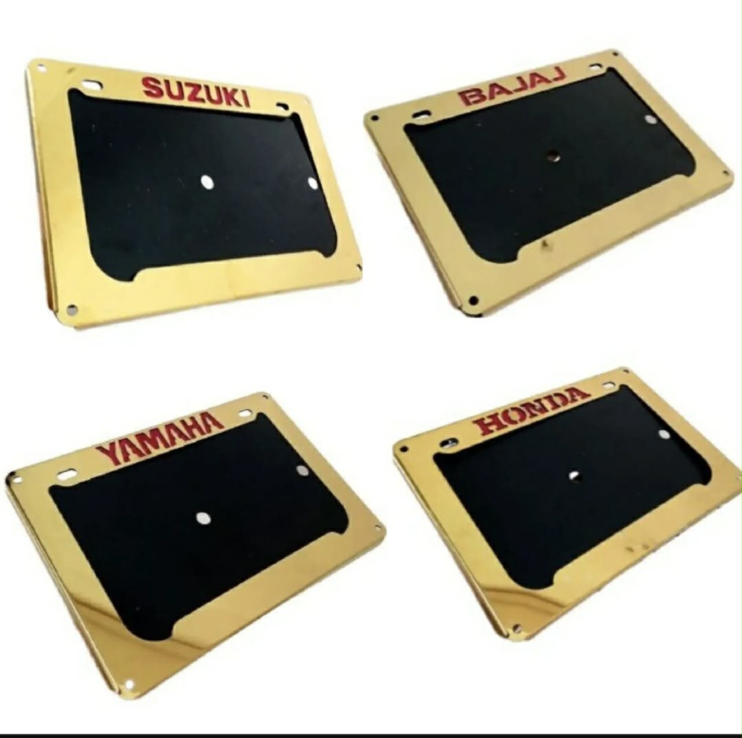 Picture of Metal number plate frame for all motorcycle or bike licence plate frame