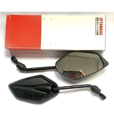 Picture of motorcycle accessories looking glass Motorcycle rear view Black Colour Looking Glass Set of 2 Pcs Both Right & Left Side for Yamaha FZs V1, V2, V3 & MT15 Bike