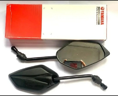 Picture of motorcycle accessories looking glass Motorcycle rear view Black Colour Looking Glass Set of 2 Pcs Both Right & Left Side for Yamaha FZs V1, V2, V3 & MT15 Bike