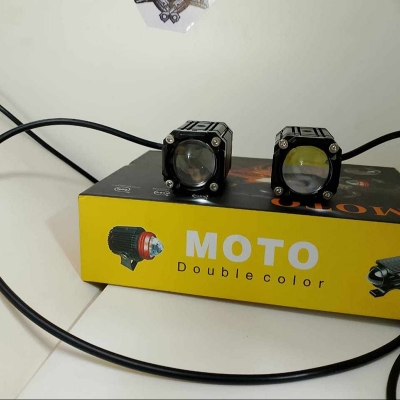 Picture of MOTO 2 Piece Mini Fog (2 Color) with Setup Clumps and Bolts-Blac -Black