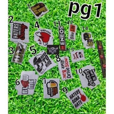 Picture of Sticker for helmet and motorcycle -Multicolor