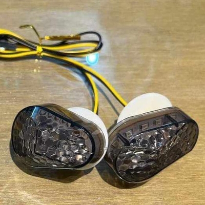 Picture of Motorcycle Handle Bar bike LED  indicator  Light - Cycle Light - cycle accessories -Yellow
