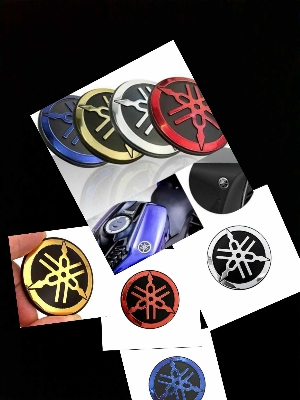 Picture of Yamaha Logo Sticker for Motorcycle. Red/Silver/Blue /gold /alterantive Bike Point