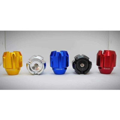 Picture of 2ps Universal GOYO Full Alloy Aluminium motorcycle slider cap or gutli for bike /Alterantive Bike Point