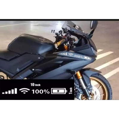 Picture of Bike Sticker - Network Wifi 100% Charge / Glow in the dark ( Waterproof & Premium quality)/