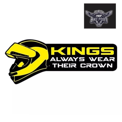 Picture of Bike Sticker- King Always wear Crown ( Waterproof & Premium quality)/Alternative Biker Point