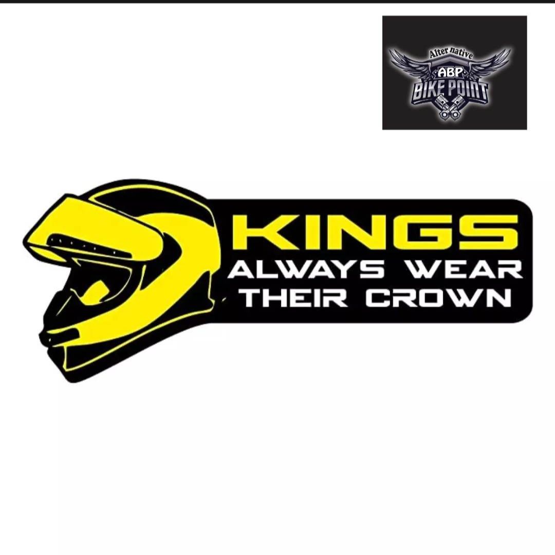 Picture of Bike Sticker- King Always wear Crown ( Waterproof & Premium quality)/Alternative Biker Point
