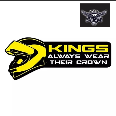 Picture of Bike Sticker- King Always wear Crown ( Waterproof & Premium quality)/Alternative Biker Point
