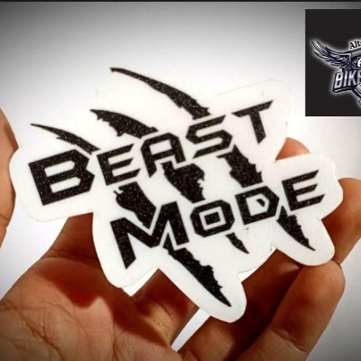 Picture of BEAST Mode Sticker Waterproof sticker /alternative Biker Point