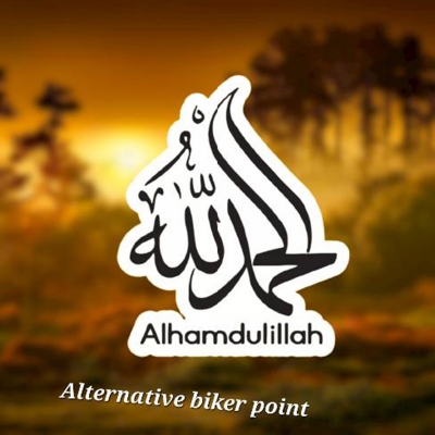 Picture of Bike Sticker - alhamdulillah ,( Waterproof & Premium quality)/Alternative Biker Point