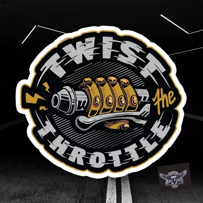 Picture of Bike Sticker - Abe hala side a chap,( Waterproof & Premium quality -Multicolor