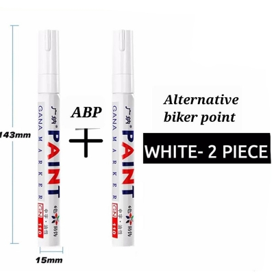 Picture of badgeWaterproof Tire Marking Pen for Motorcycle and Car 2  piece -White