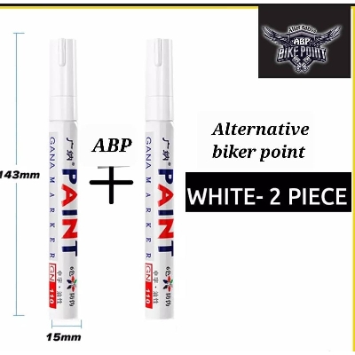Picture of badgeWaterproof Tire Marking Pen for Motorcycle and Car 2  piece -White
