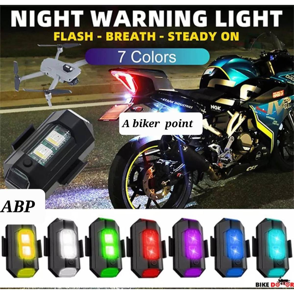 Picture of badge7 Colors Rechargeable Led Flashing Warning Light For Bike, Bicycle or Drone