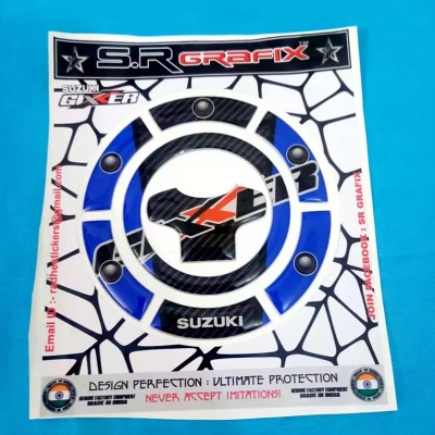 Picture of s Gixxer tank Muck waterproof sticker premium quality -Blue
