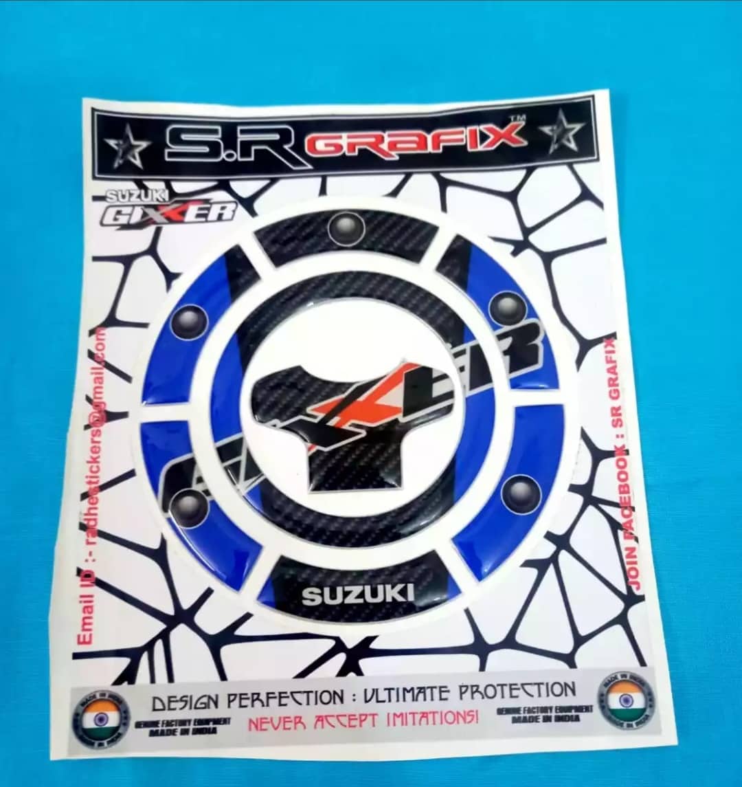 Picture of s Gixxer tank Muck waterproof sticker premium quality -Blue