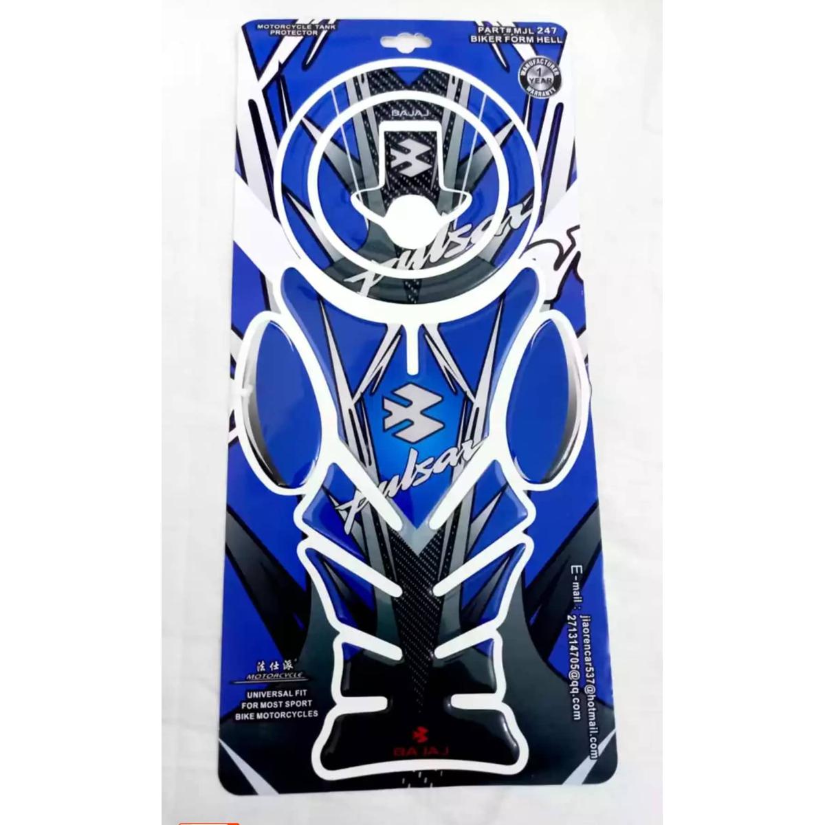 Picture of Pulsar tank fad waterproof sticker premium quality -Blue