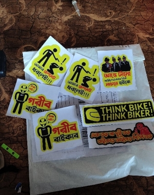 Picture of 6 pcs sticker -Multicolor