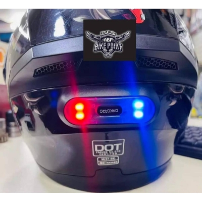 Picture of Helmet back Night Light red,blue combanition/LED Halmet Rechargeable Light
