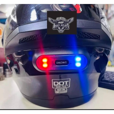 Picture of Helmet back Night Light red,blue combanition/LED Halmet Rechargeable Light