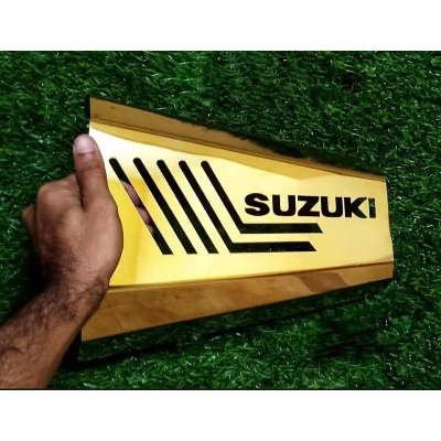 Picture of Silencer Cover for gixxer - Bike Cover -Gold