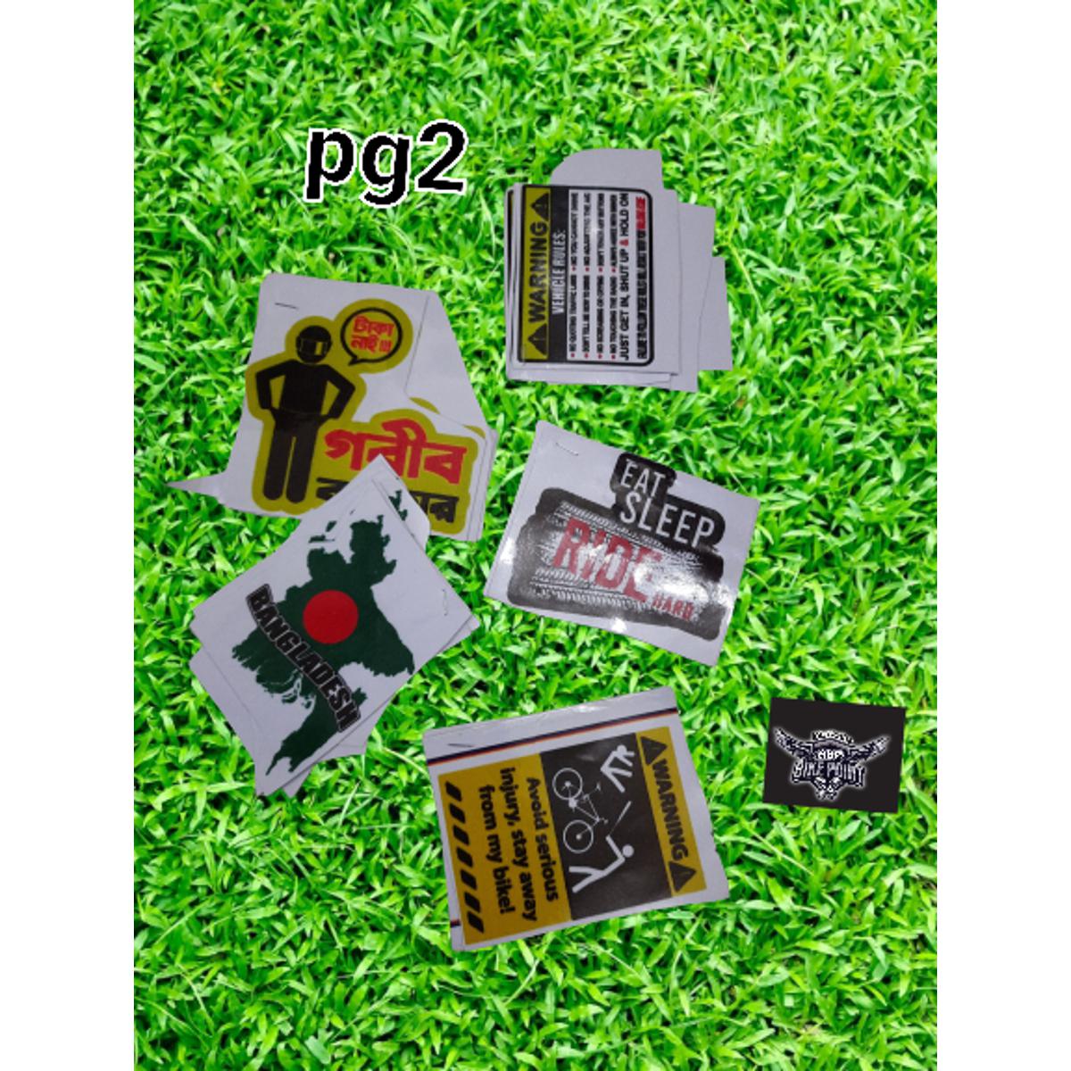 Picture of sticker for helmet and motorcycle -Multicolor