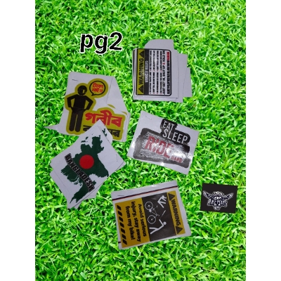 Picture of sticker for helmet and motorcycle -Multicolor