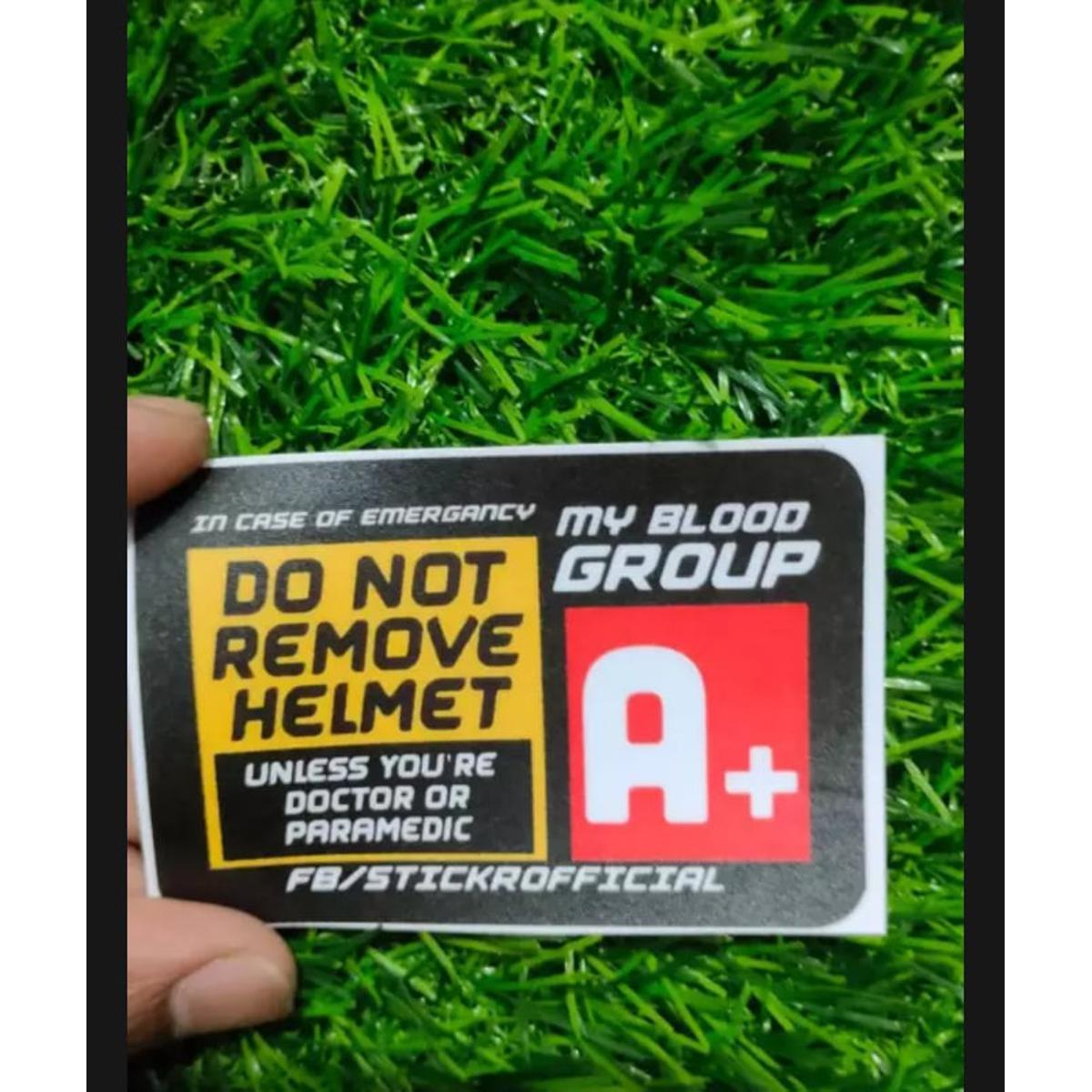 Picture of Do not remove helmet sticker -Black