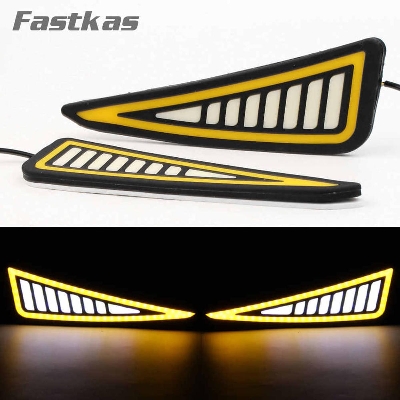 Picture of Car or Motorcycle Indicator Styling LED Flexible Running Light Turning Signal Light Waterproof Universal DRL -Multicolor