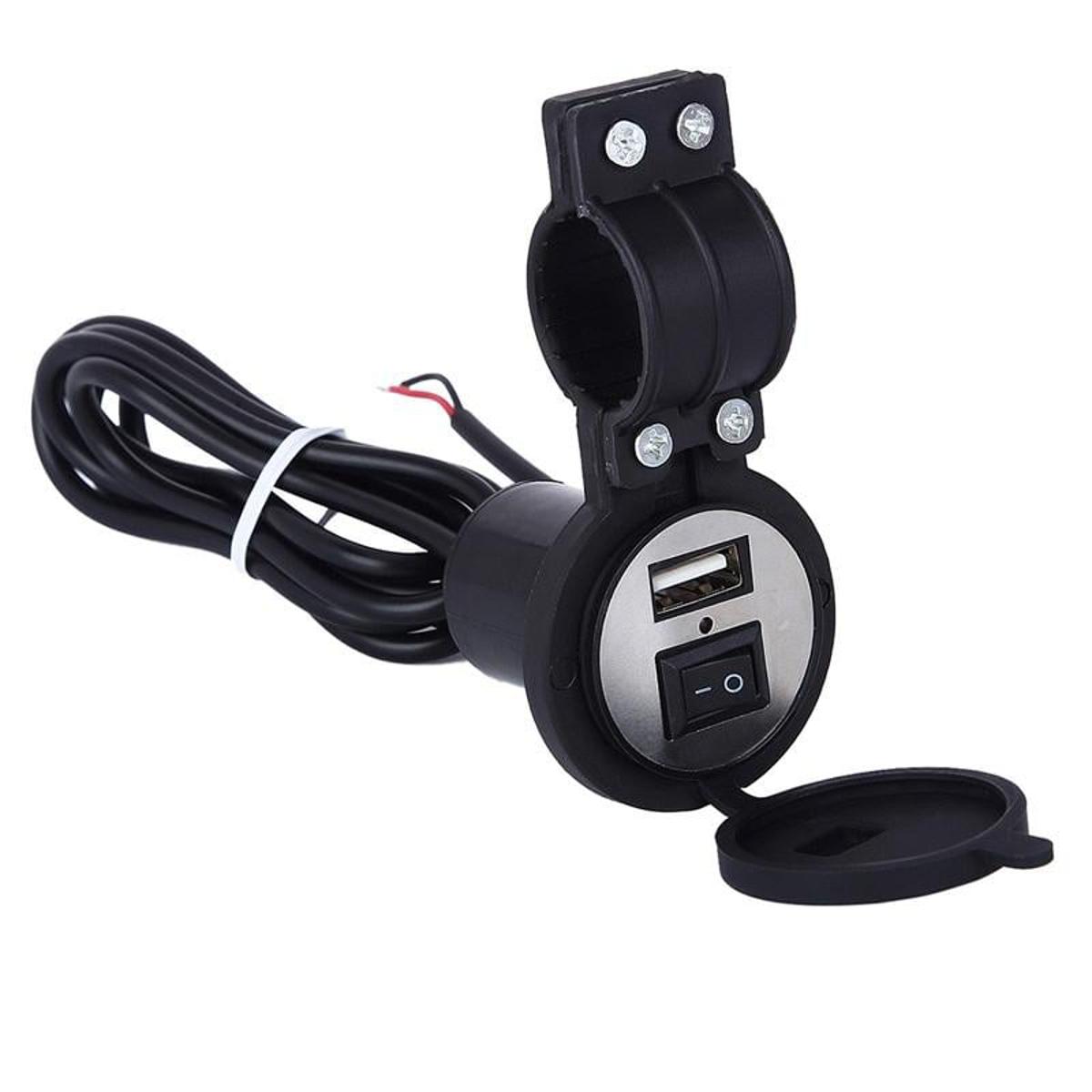 Picture of Motorcycle 12V Phone Usb Charger with Switch