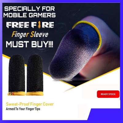 Picture of free fire finger sleeves / finger sleeves for gaming / Finger Gloves For Free Fire / Finger Sleeves For Free Fire / Finger Grip For Gaming / Free Fire Finger Sleeves / Free Fire Finger Gloves / Free Fire Finger Cover / Free FireFinger Grip -Black