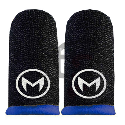 Picture of Memo – WASP PUBG Mobile Gaming Finger Sleeves - Black Colour / Sweatproof Gloves for PUBG Mobile Gaming - Black Colour