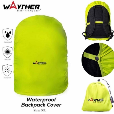 Picture of Wayther Waterproof Solid Color Rain Resistant Cover For Camping Backpack - Bag For Boys