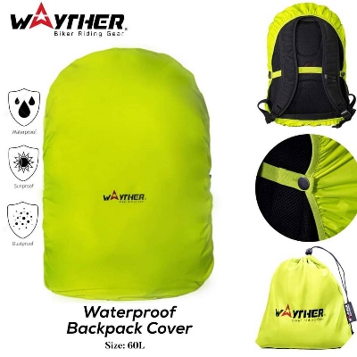 Picture of Wayther Waterproof Solid Color Rain Resistant Cover For Camping Backpack - Bag For Boys