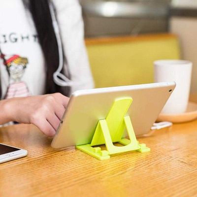 Picture of Multifunction Phone Folding Charging Rack Holder for Cell Smartphone Tablet Hanging Stand Bracket Support Shelf Hanger Rack plastic Mobile Phone Holder Folding Boutique Bracket Charging Rack Stand for Smartphone Tablet Multicolor