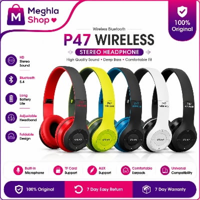 Picture of P47 New Wireless Bluetooth Headphone | Best Affordable Headphone 