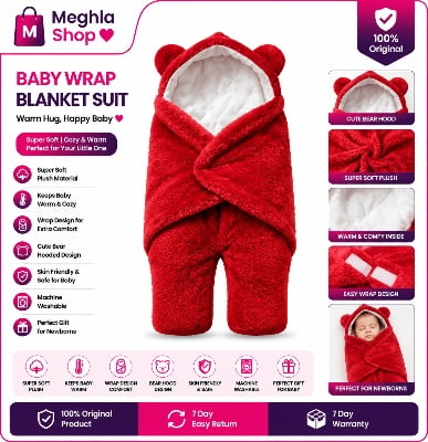 Picture of Baby Sleeping Bag Ultra-Soft Fluffy Fleece Newborn Receiving Blanket Infant Boys Girls Clothe Sleeping Nursery Wrap Swaddle Multicolor