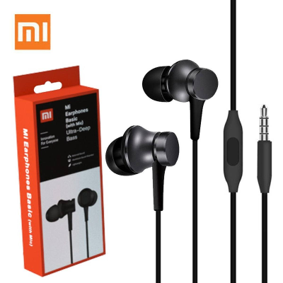 Picture of Mi Earphone Basic In Ear Wired Earphones With Mic, Ultra Deep Bass & Aluminium Alloy Sound Chamber - Headphone - Earphone 