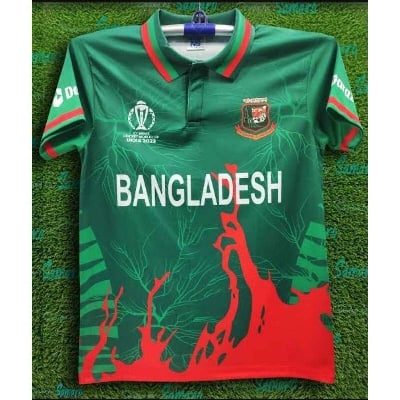 Picture of Bangladesh World Cup and Asia Cup Jersey - Polo Cricket Jersey - Bangladesh Cricket Jersey Multicolor