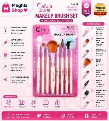 Picture of Fashion Make Up Brush = 8 Pieces - Brush Set Multicolor